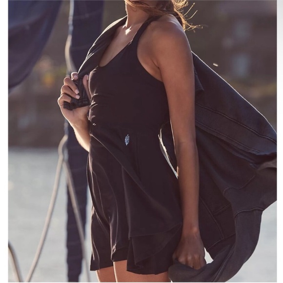 Free People Good Karma Dress In Solid Black. NWOT! Sz XS/S & XL - Picture 4 of 10